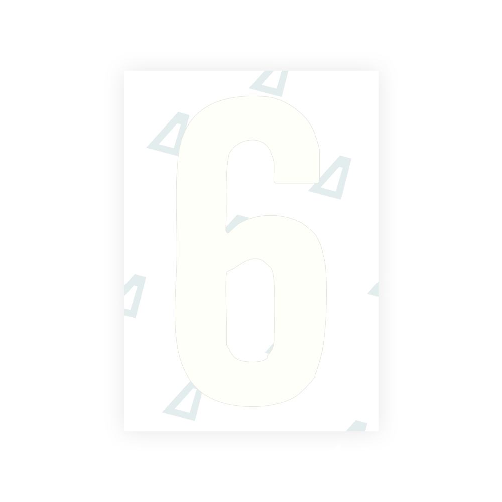 Alite Nanofilm for US (South Dakota) license plates - Symbol "6"
