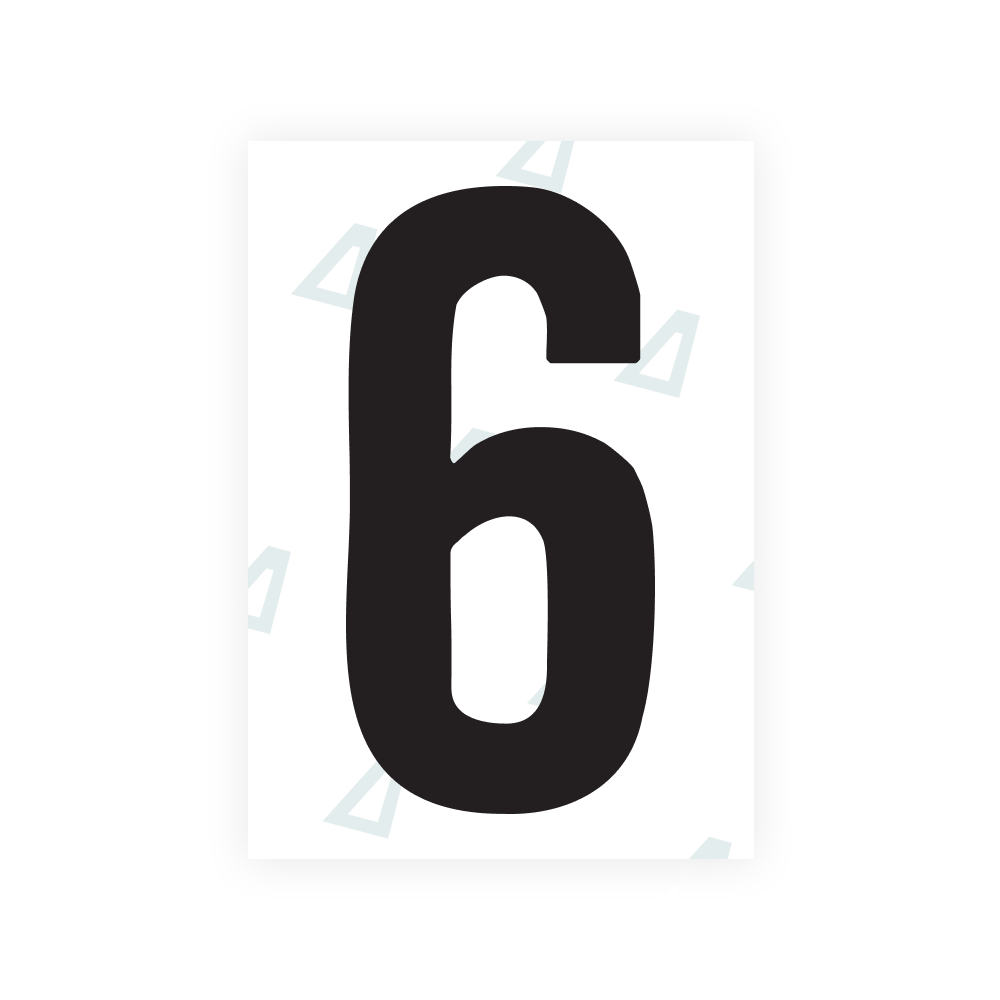Alite Nanofilm for US (South Dakota) license plates - Symbol "6"