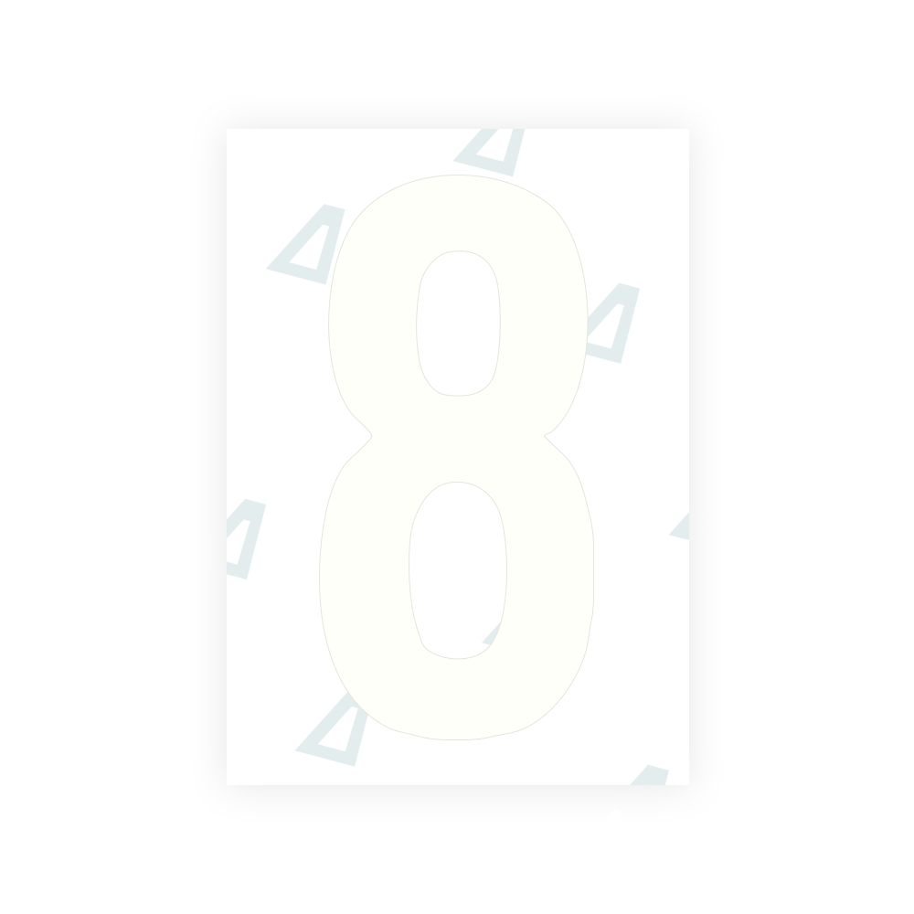 Alite Nanofilm for US (South Dakota) license plates - Symbol "8"