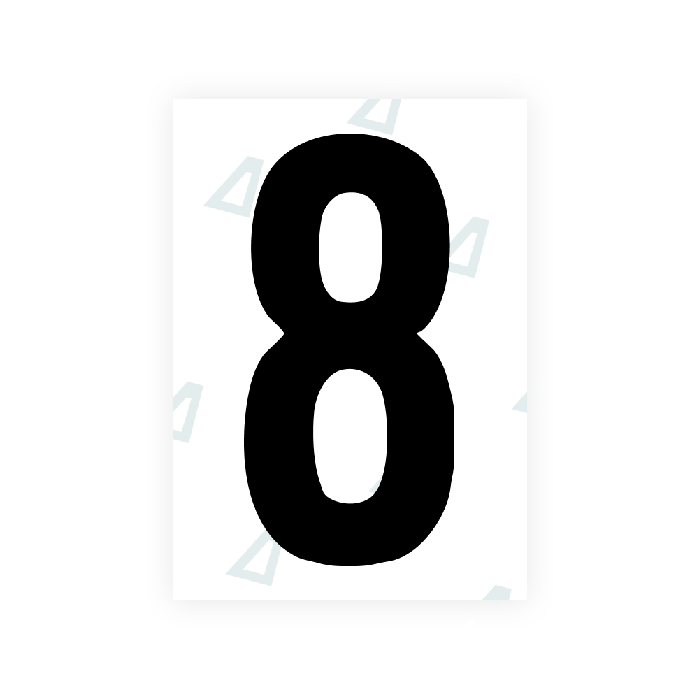 Alite Nanofilm for US (South Dakota) license plates - Symbol "8"