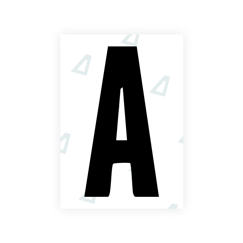 Alite Nanofilm für US-amerikanische (South Dakota) Kfz-Kennzeichen – Symbol „A“