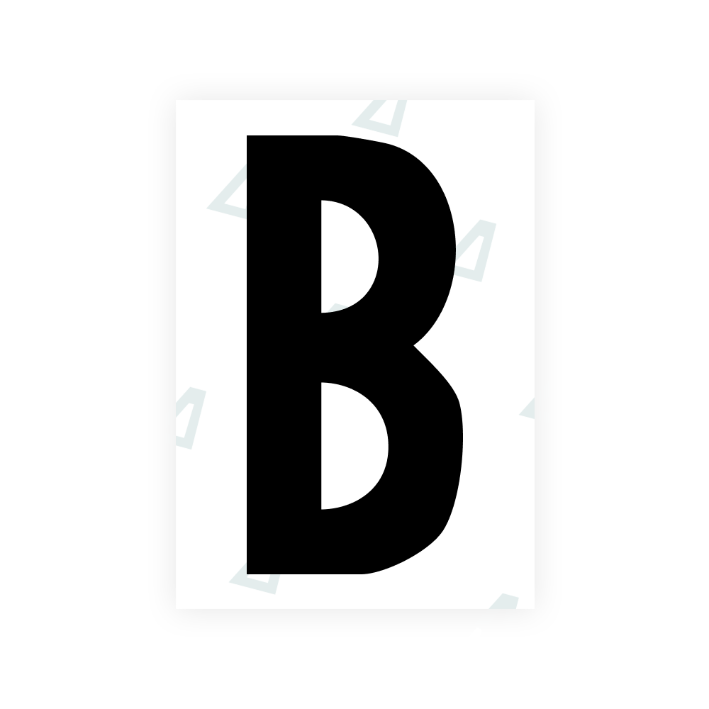Nanofilme Alite para placas de veículos dos EUA (Dakota do Sul) - Símbolo "B"