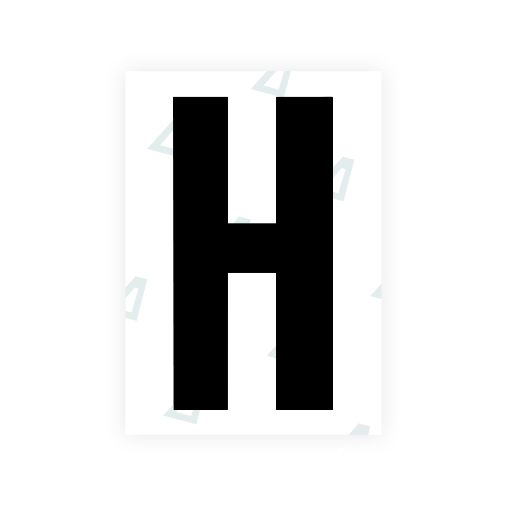 Alite Nanofilm for US (South Dakota) license plates - Symbol "H"