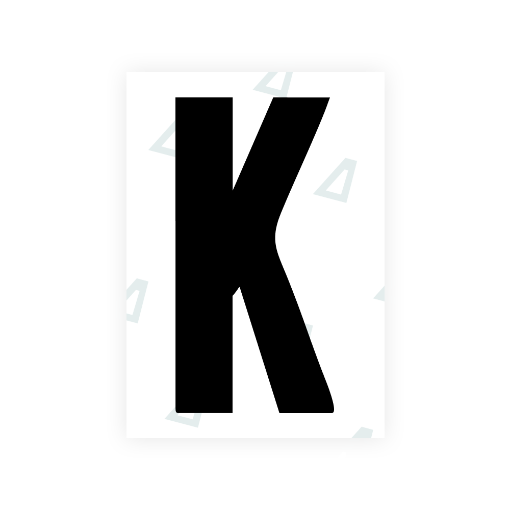 Alite Nanofilm for US (South Dakota) license plates - Symbol "K"