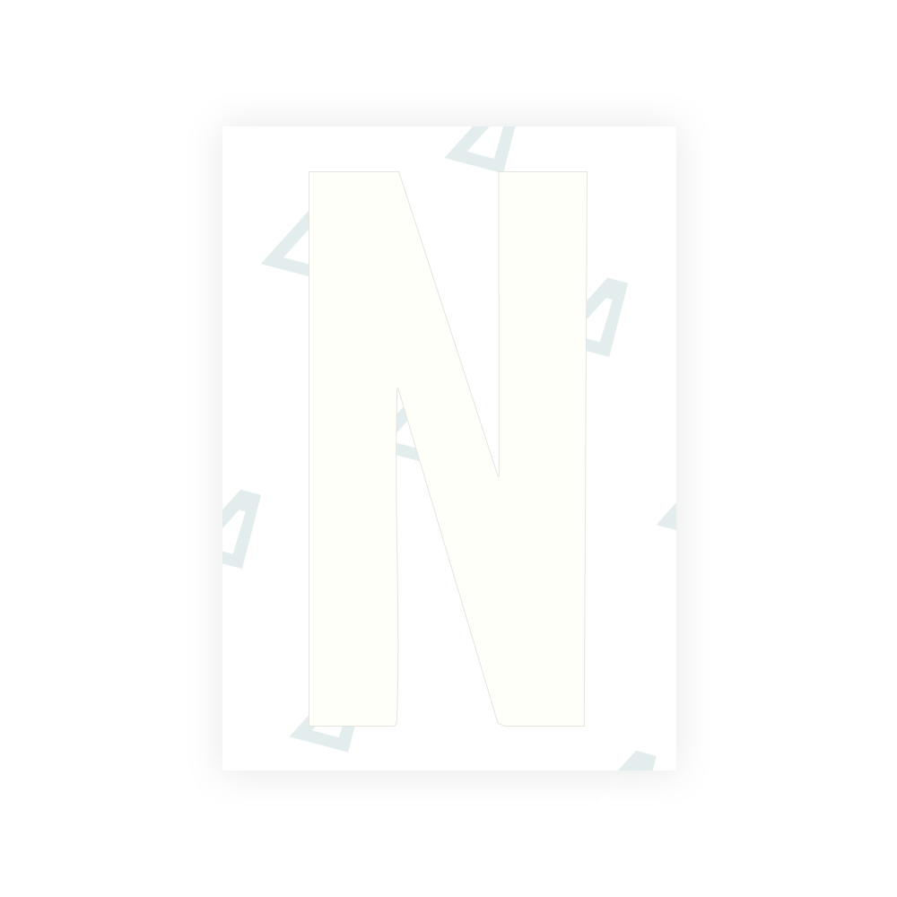 米国(サウスダコタ州)ナンバープレート用 Alite ナノフィルム - シンボル「N」