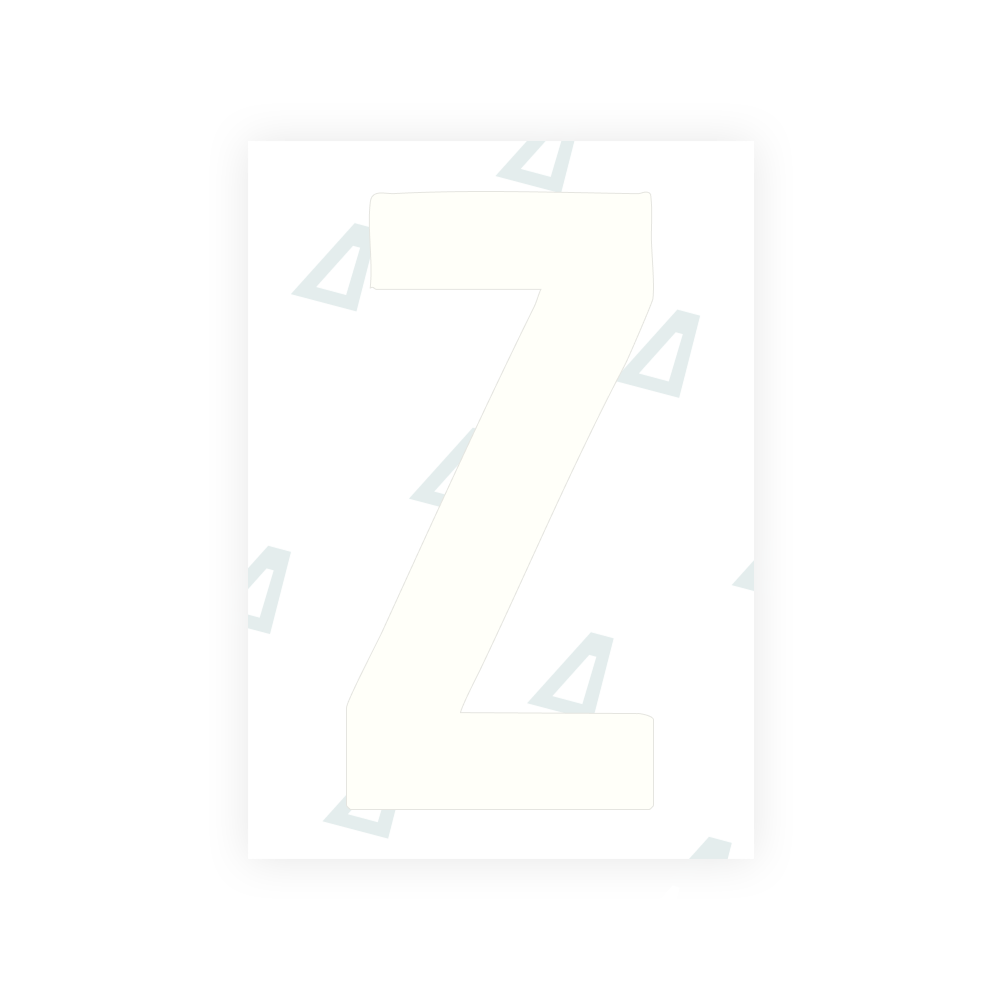 Alite Nanofilm für US-amerikanische (South Dakota) Kfz-Kennzeichen - Symbol "Z"