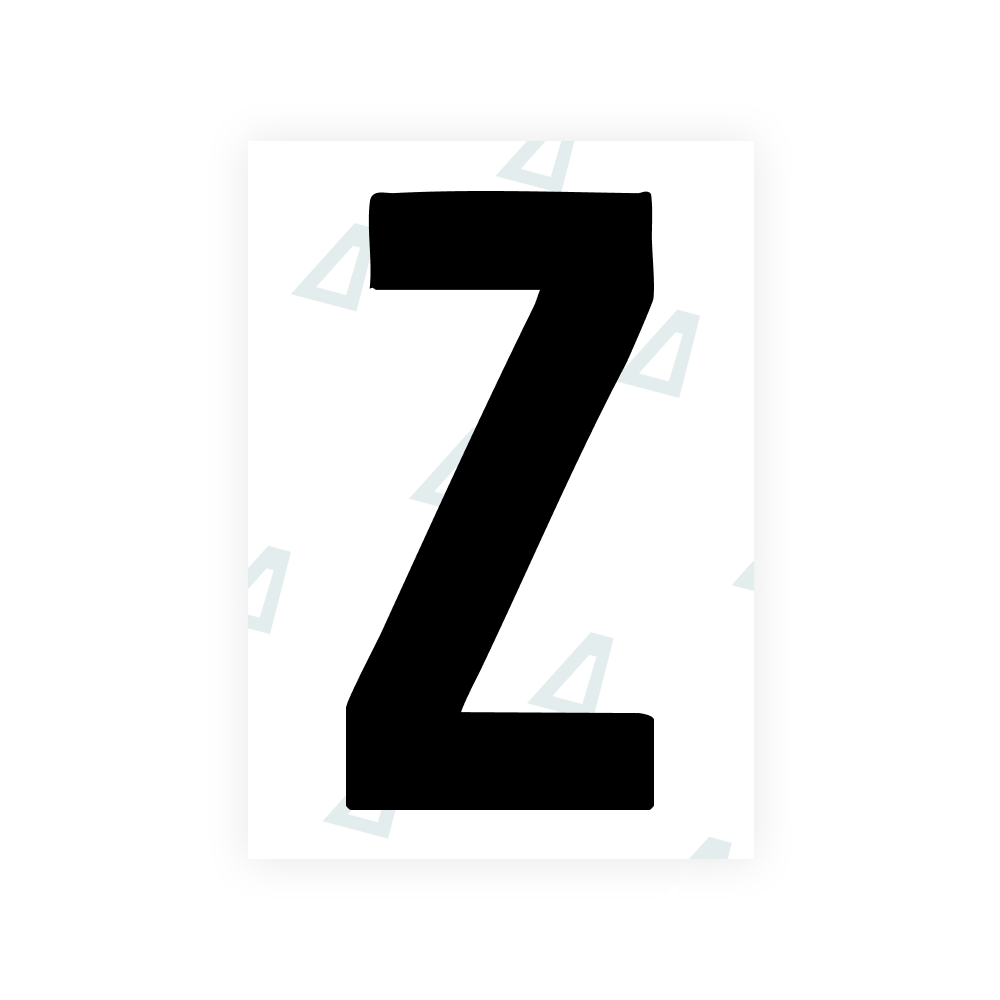 Alite Nanofilm für US-amerikanische (South Dakota) Kfz-Kennzeichen - Symbol "Z"