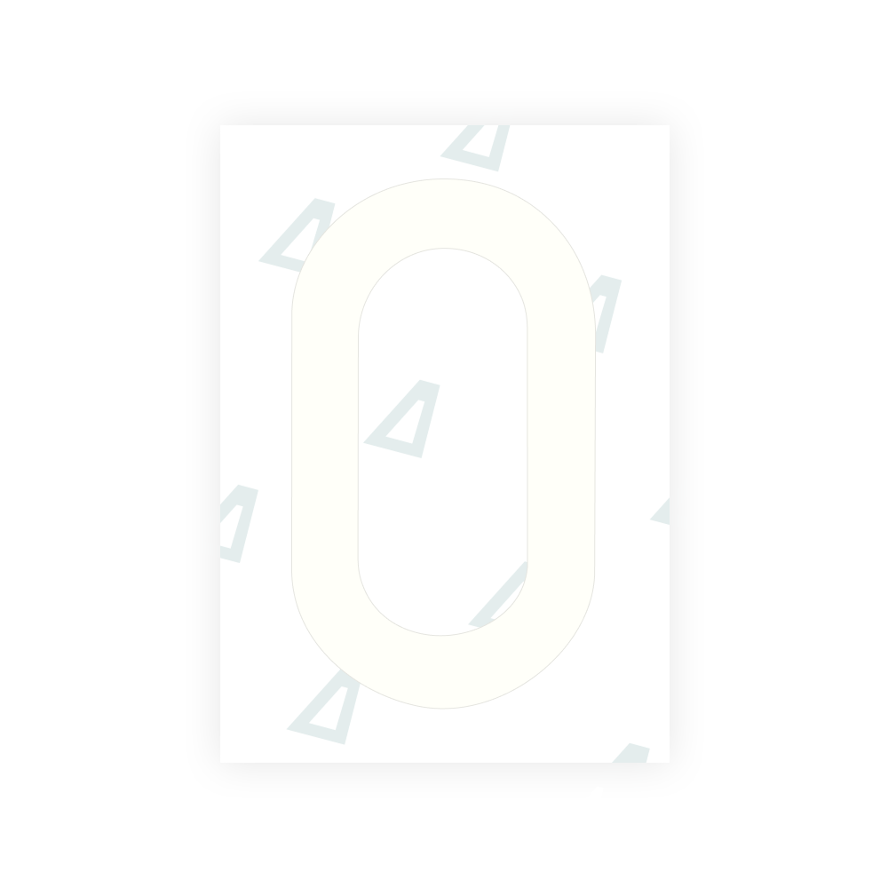 Alite Nanofilm for Sweden number plates - Symbol "0"