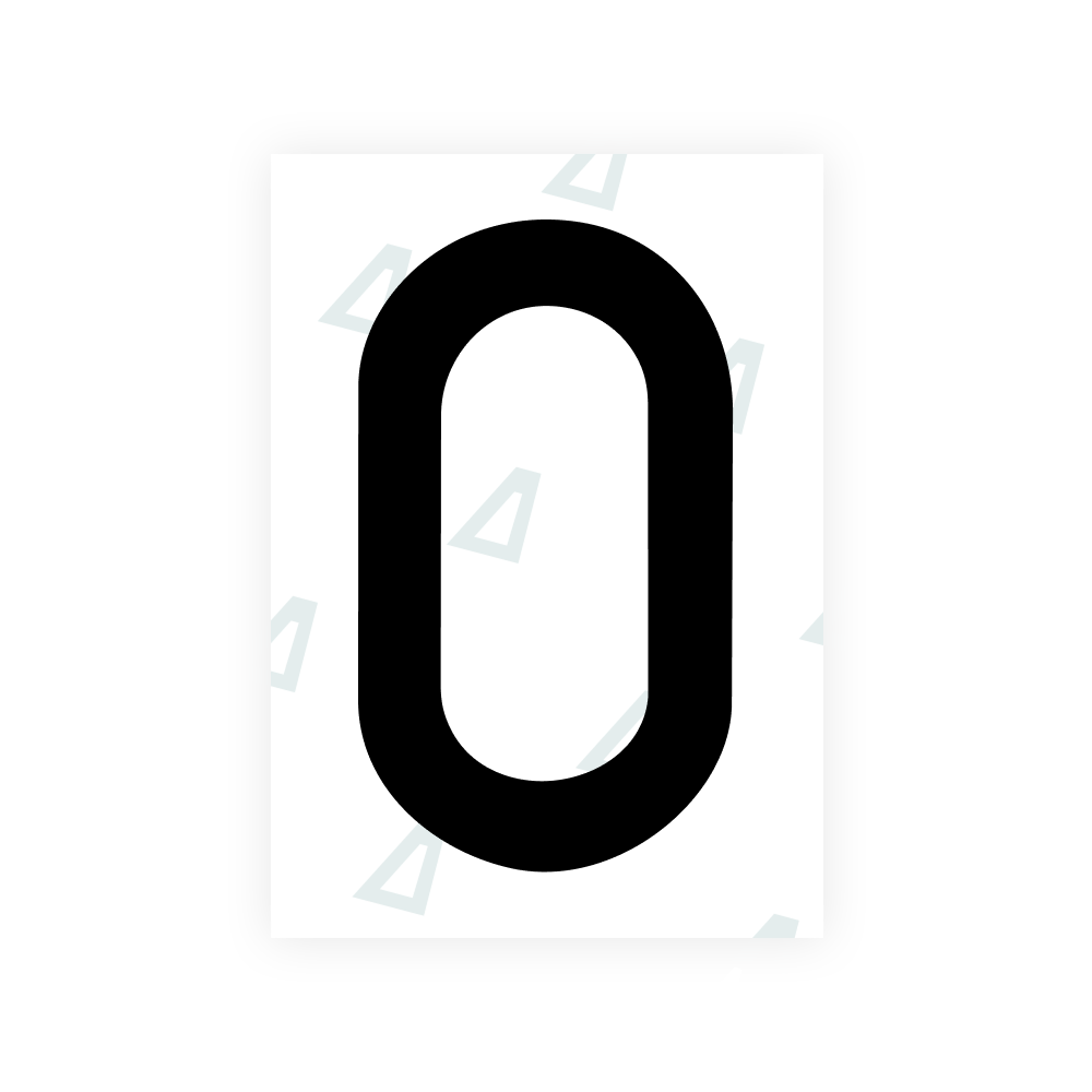 Alite Nanofilm for Sweden number plates - Symbol "0"