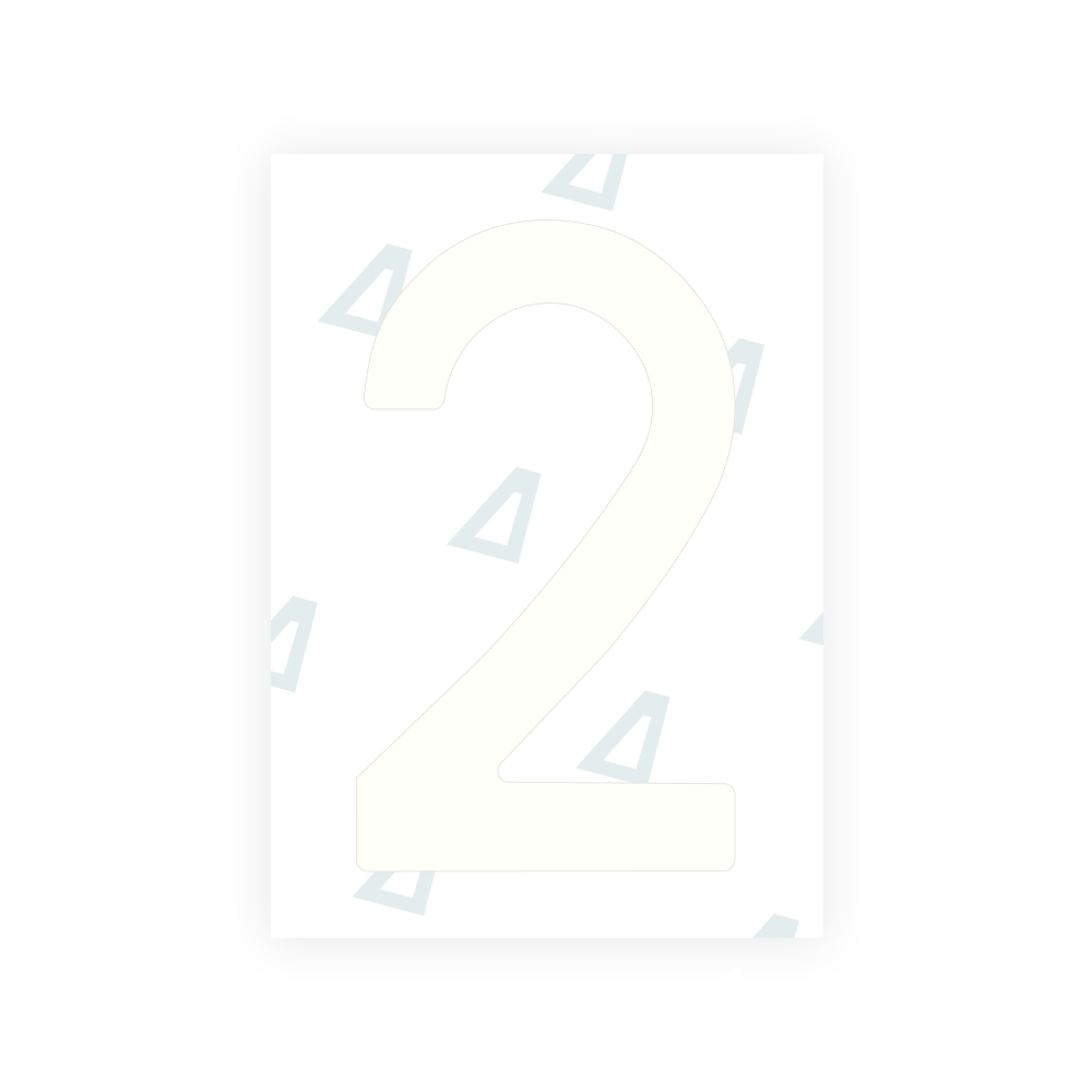 Alite Nanofilm for Sweden number plates - Symbol "2"