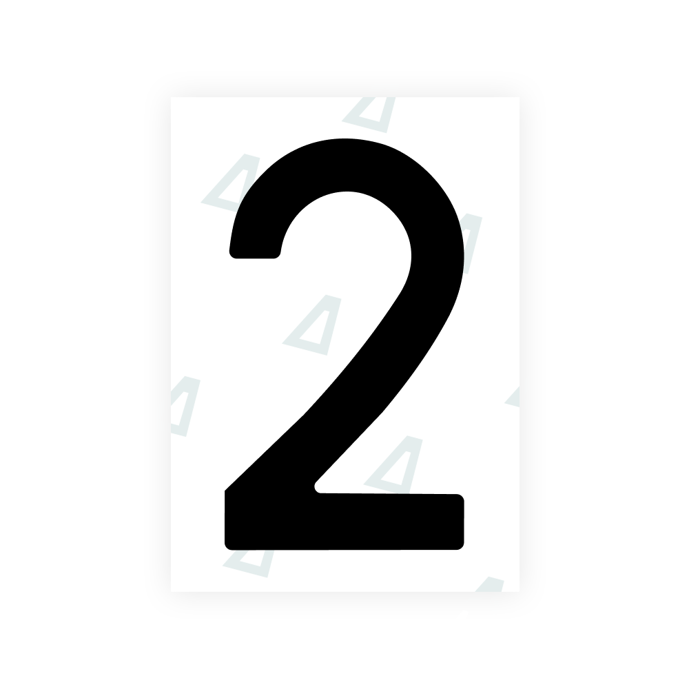 Alite Nanofilm for Sweden number plates - Symbol "2"