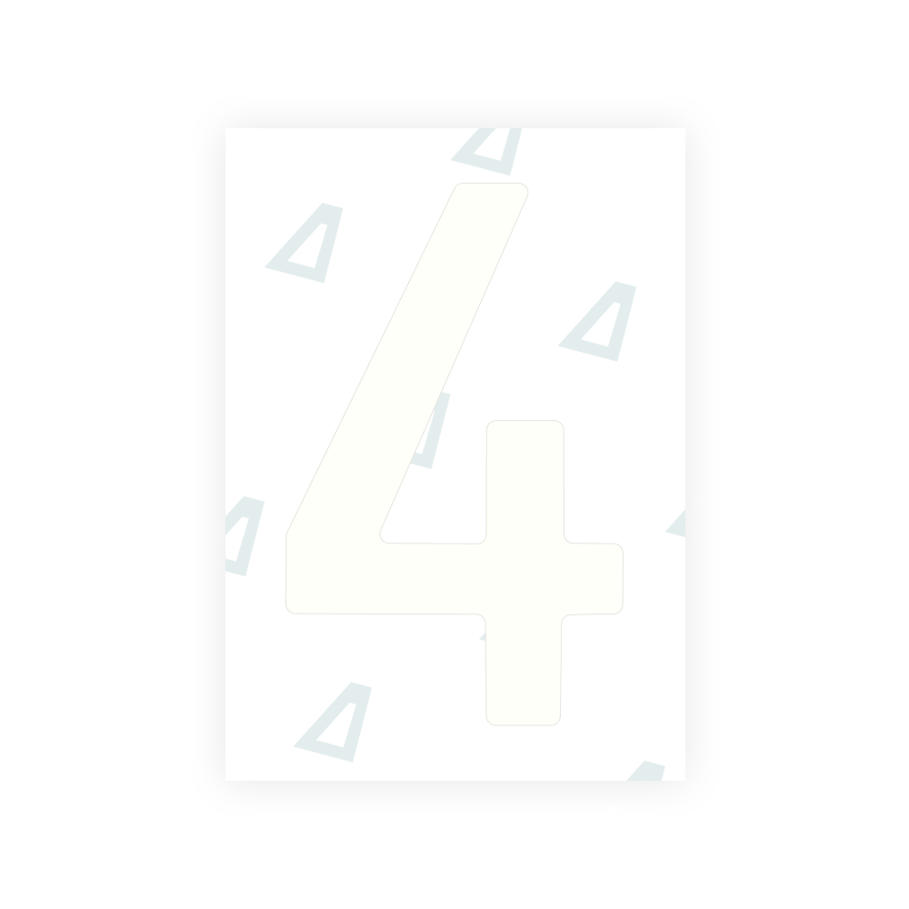 Alite Nanofilm for Sweden number plates - Symbol "4"