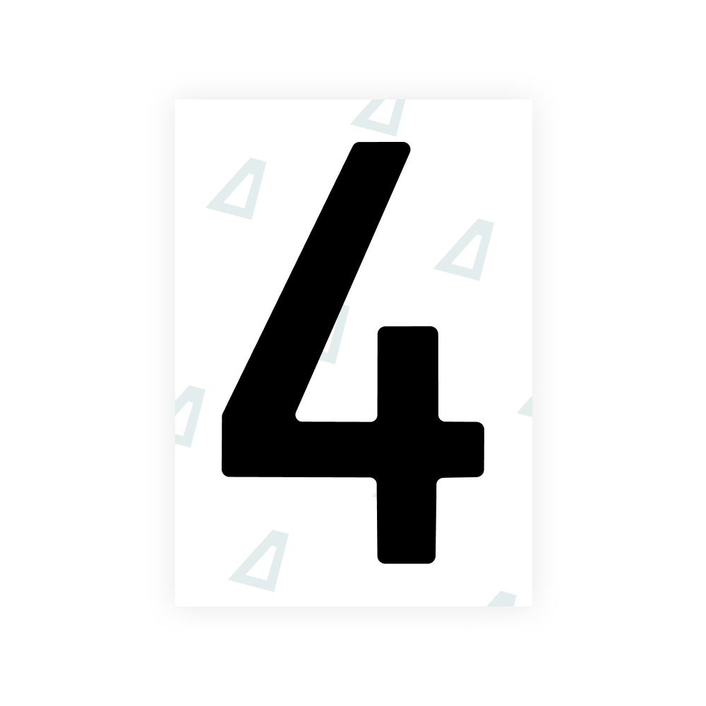 Alite Nanofilm for Sweden number plates - Symbol "4"