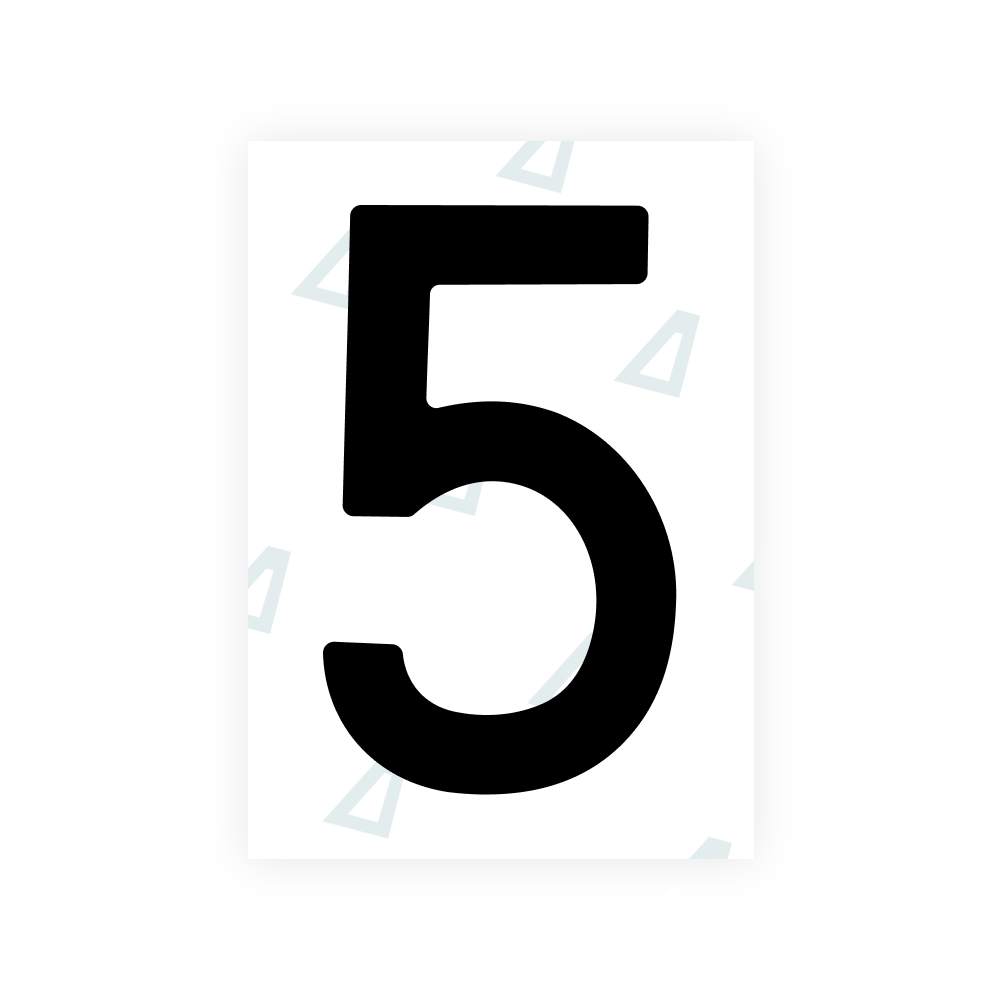 Alite Nanofilm for Sweden number plates - Symbol "5"