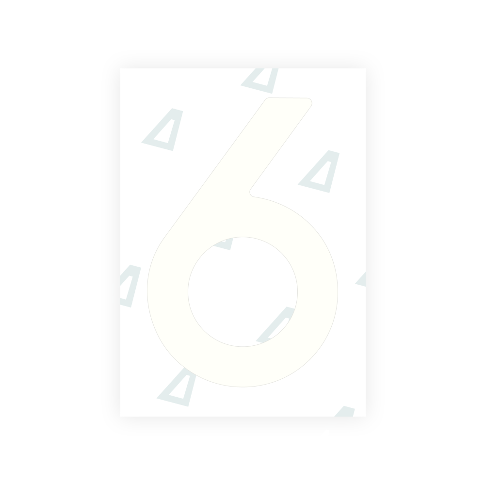 Alite Nanofilm for Sweden number plates - Symbol "6"
