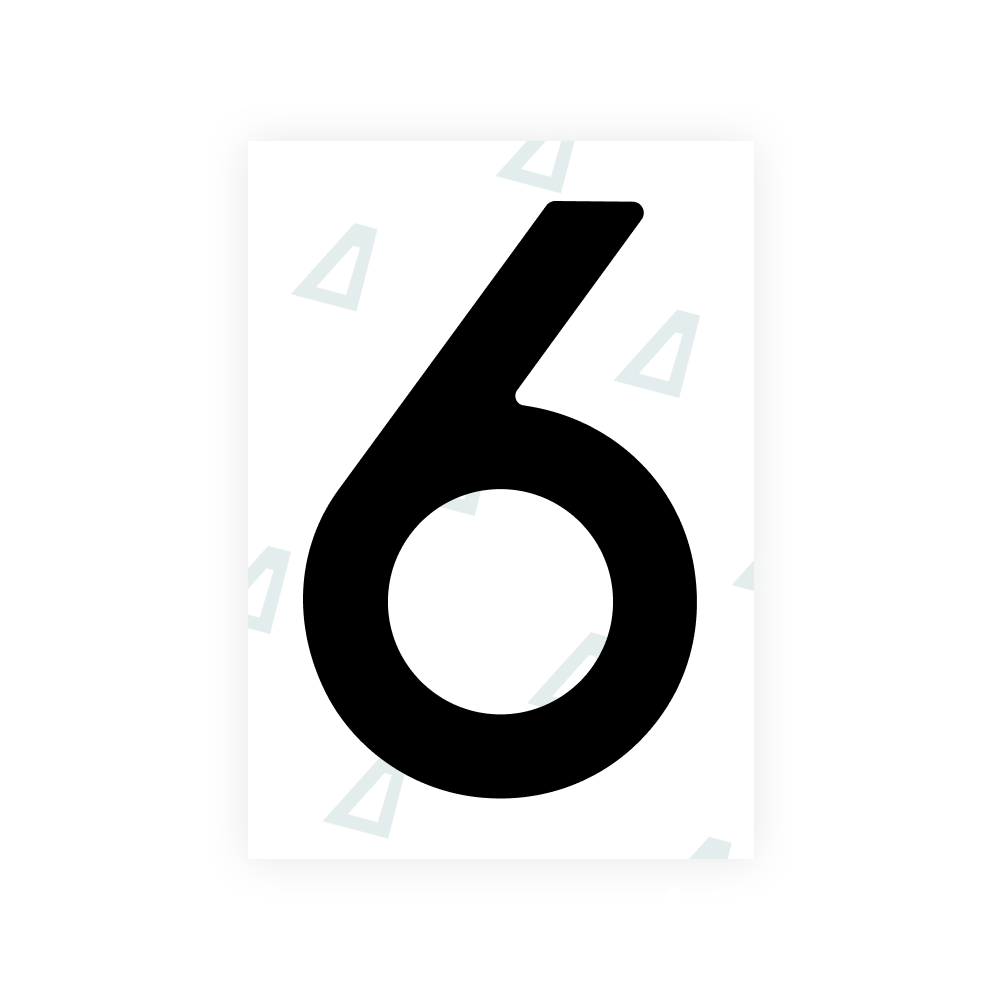 Alite Nanofilm for Sweden number plates - Symbol "6"