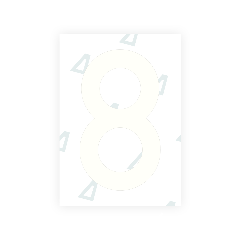 Alite Nanofilm for Sweden number plates - Symbol "8"