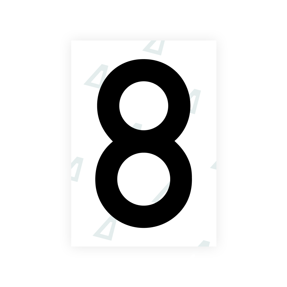 Alite Nanofilm for Sweden number plates - Symbol "8"