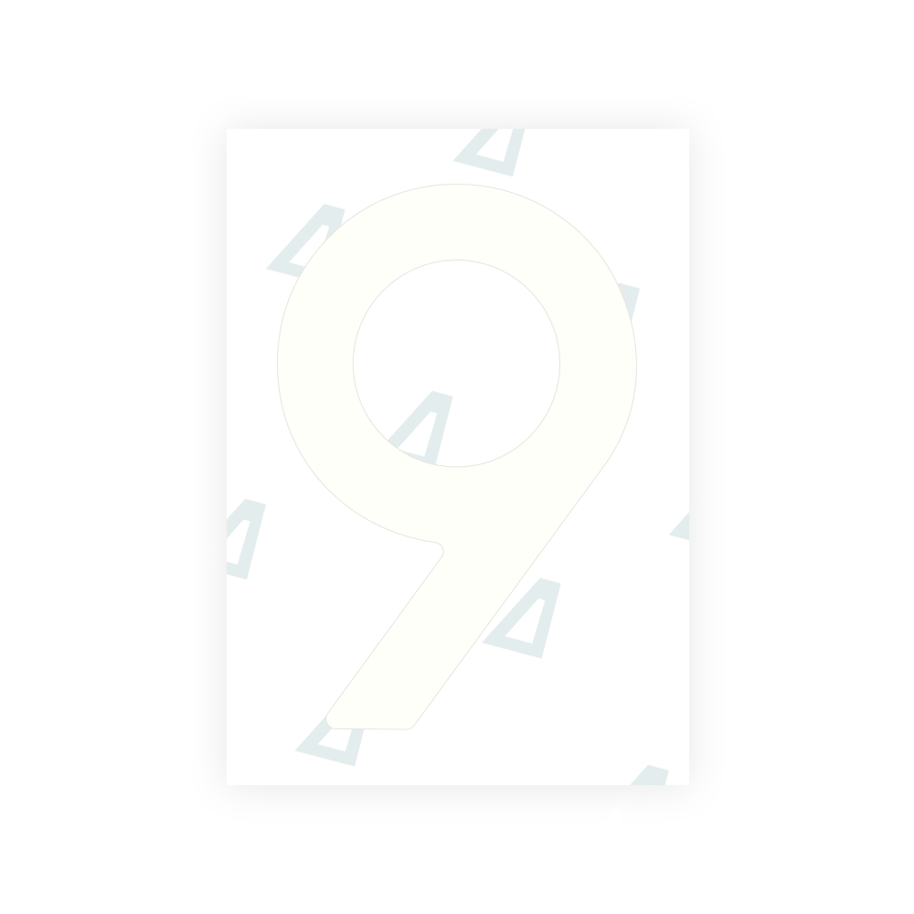 Alite Nanofilm for Sweden number plates - Symbol "9"