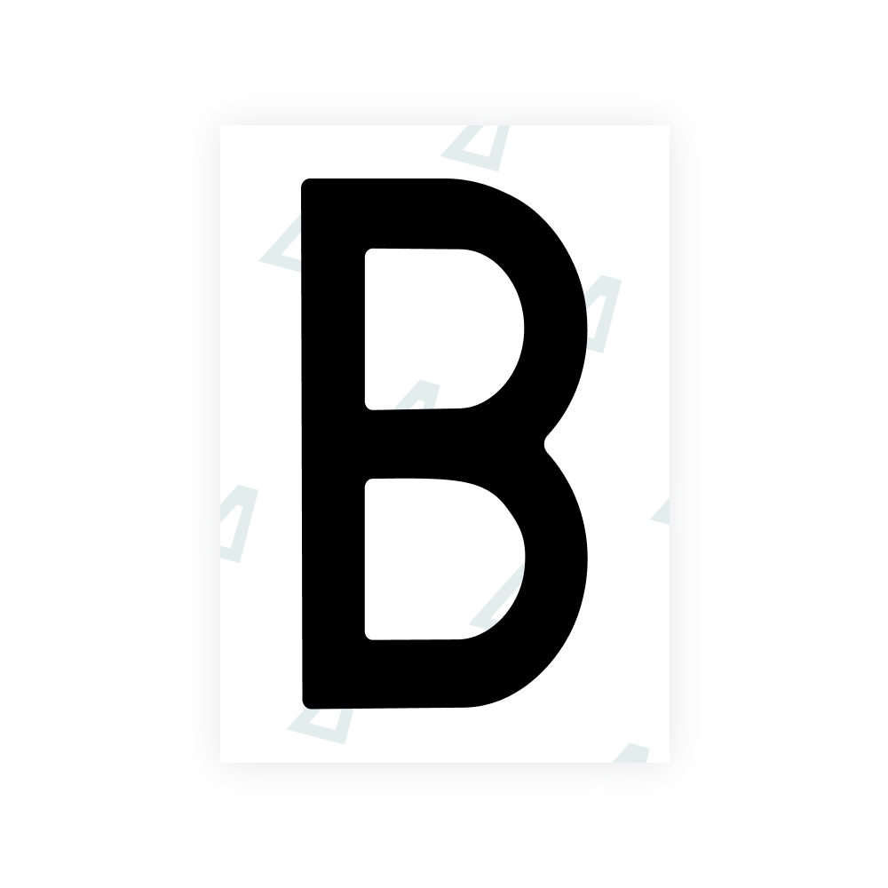 Alite Nanofilm for Sweden number plates - Symbol "B"