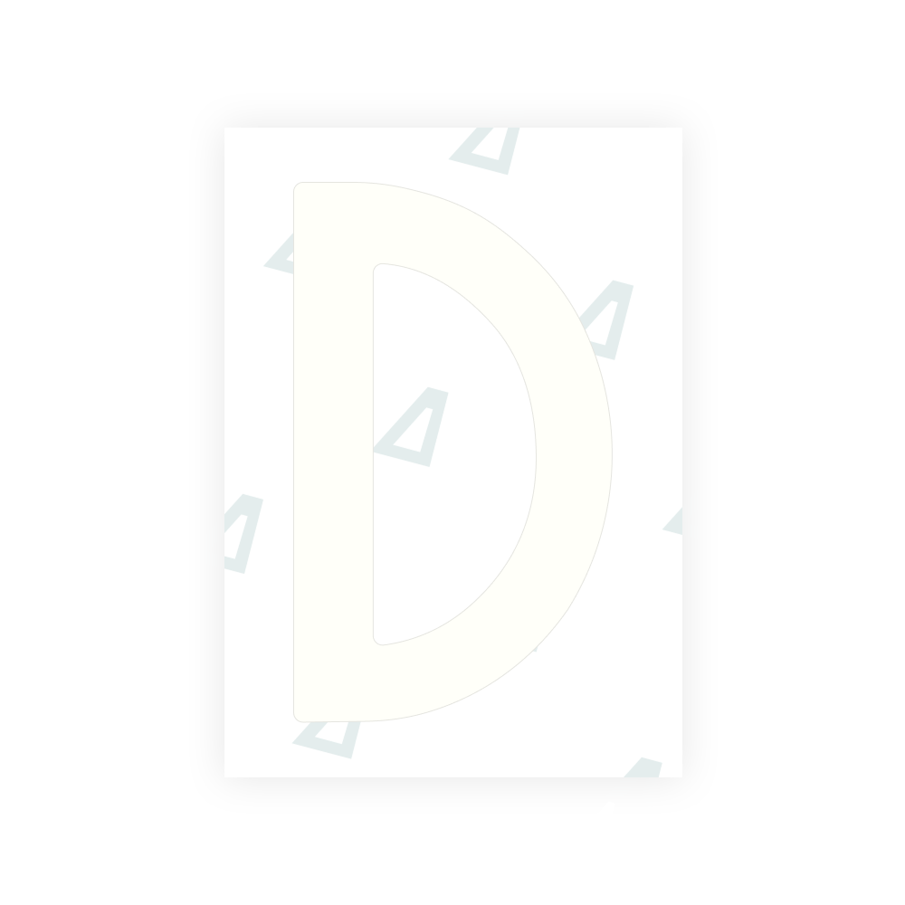 Alite Nanofilm for Sweden number plates - Symbol "D"