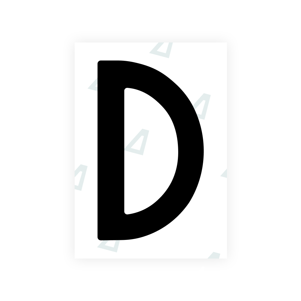 Alite Nanofilm for Sweden number plates - Symbol "D"