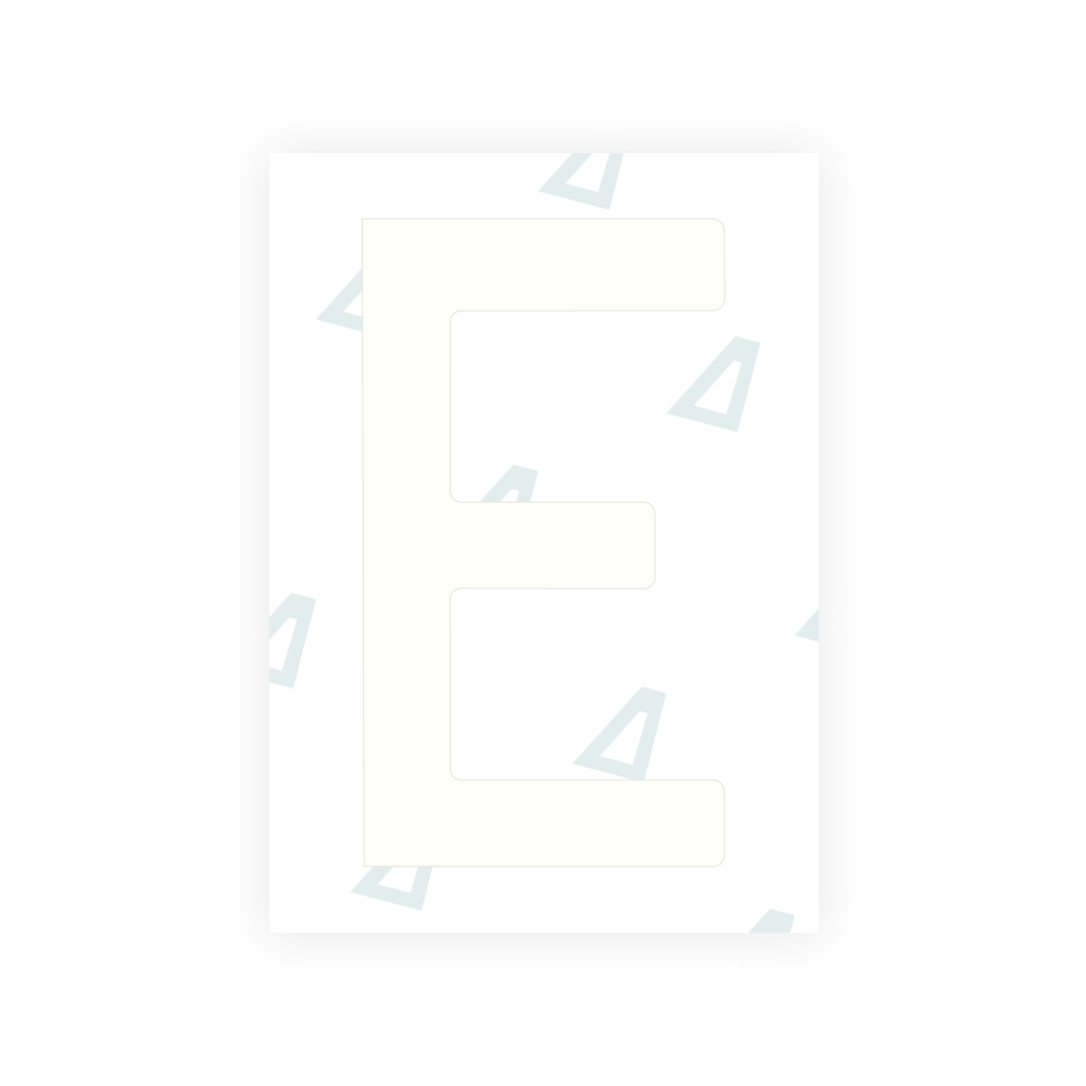 Alite Nanofilm for Sweden number plates - Symbol "E"