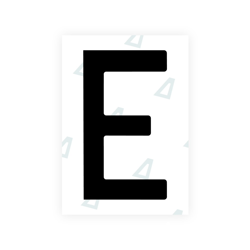 Alite Nanofilm for Sweden number plates - Symbol "E"