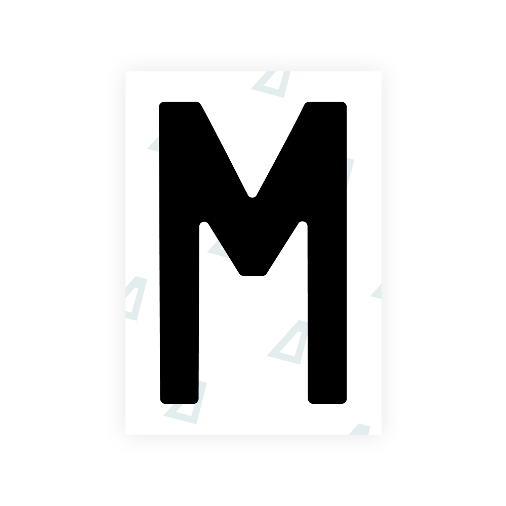 Alite Nanofilm for Sweden number plates - Symbol "M"