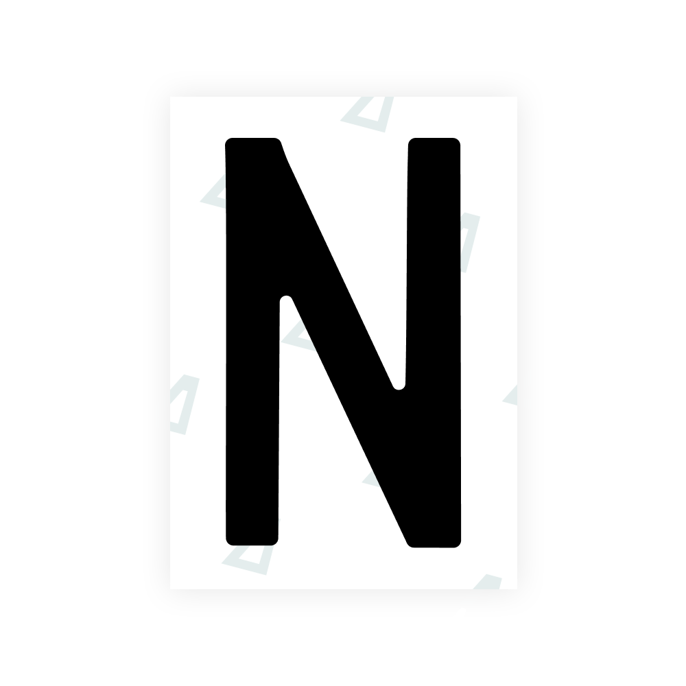 Alite Nanofilm for Sweden number plates - Symbol "N"