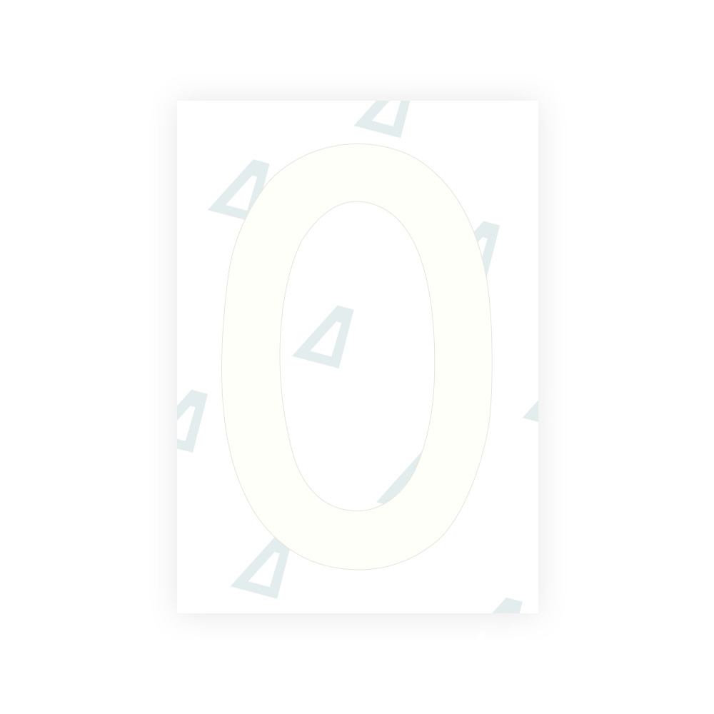 Alite Nanofilm for Sweden number plates - Symbol "O"