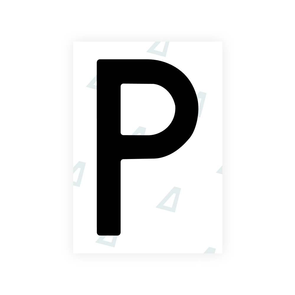 Alite Nanofilm for Sweden number plates - Symbol "P"