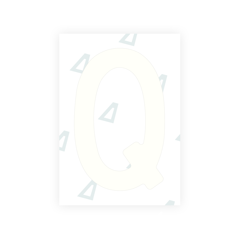 Alite Nanofilm for Sweden number plates - Symbol "Q"