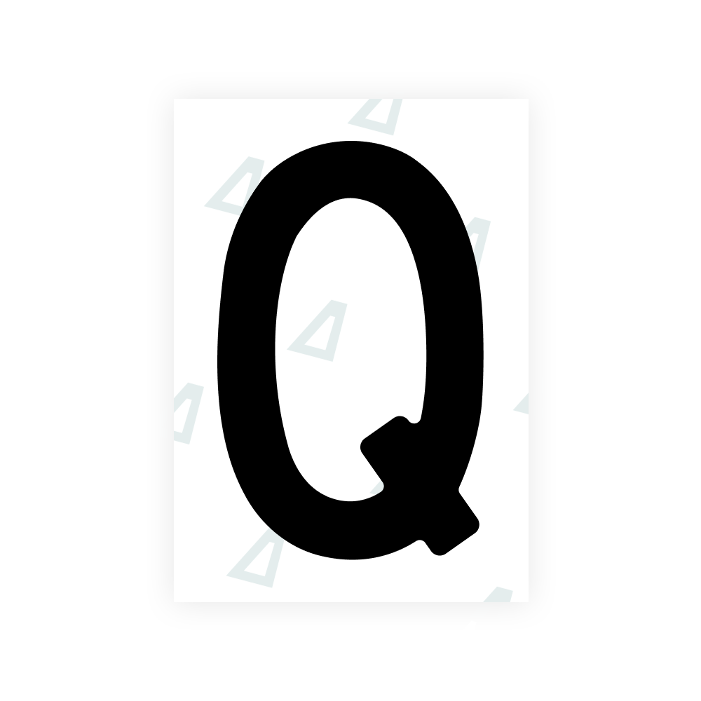 Alite Nanofilm for Sweden number plates - Symbol "Q"
