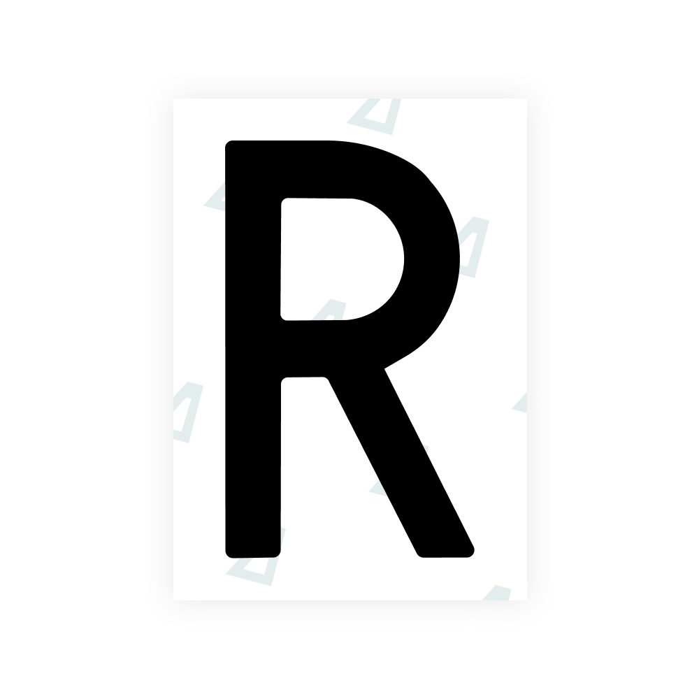 Alite Nanofilm for Sweden number plates - Symbol "R"