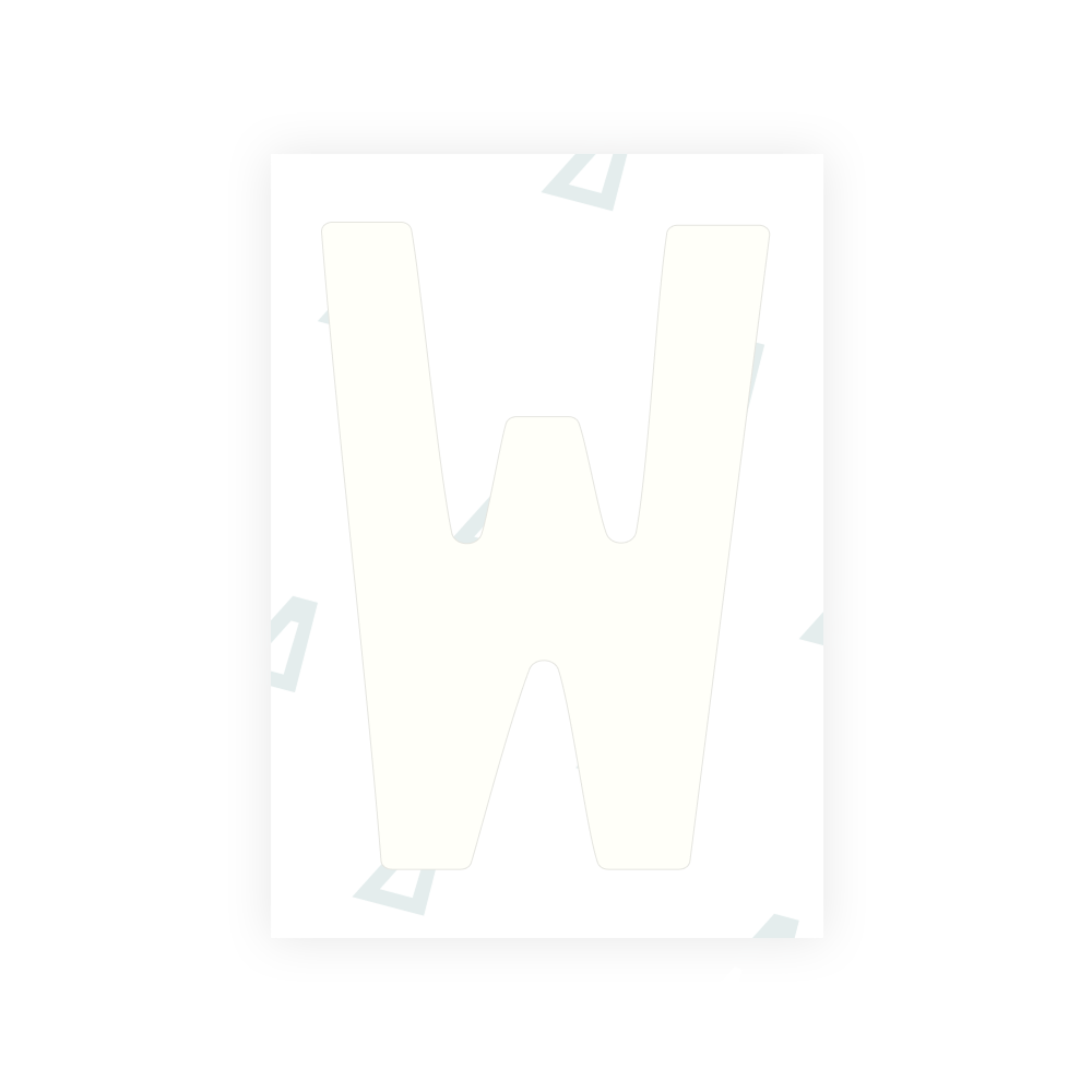 Alite Nanofilm for Sweden number plates - Symbol "W"