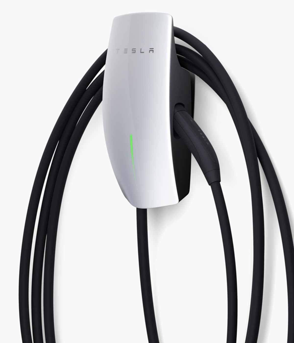 Tesla Wall Connector Level 2 Festverdrahtetes Elektrofahrzeug