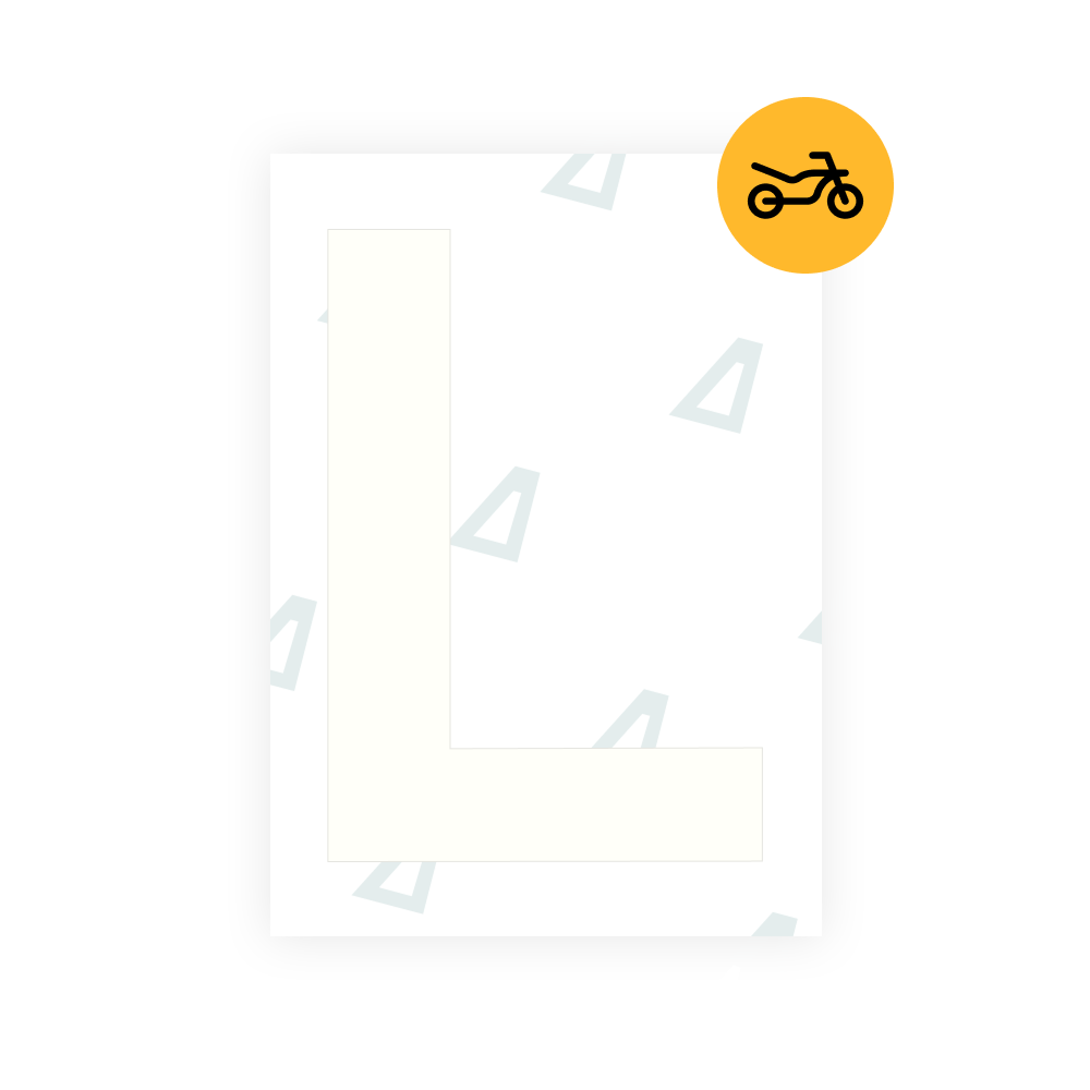 Alite Nanofilm for United Kingdom (Bold) moto license plates - Symbol "L"