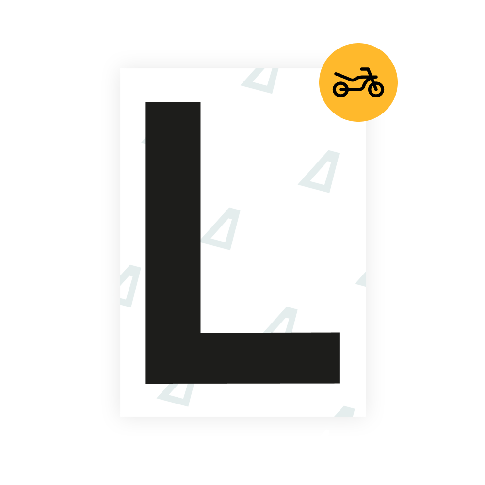 Alite Nanofilm for United Kingdom (Bold) moto license plates - Symbol "L"