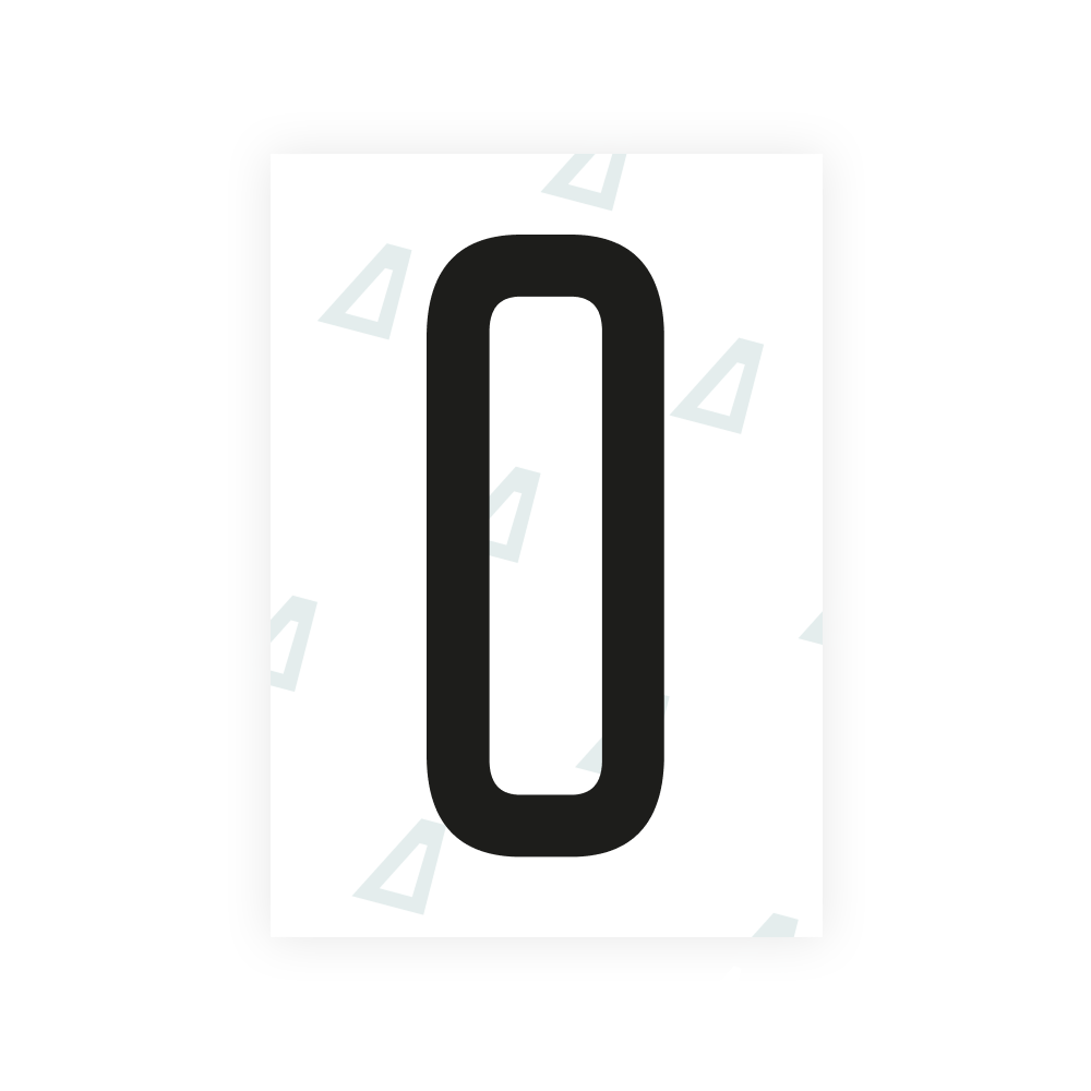 Alite Nanofilm for US (Utah 2023 - Square) license plates - Symbol "0"