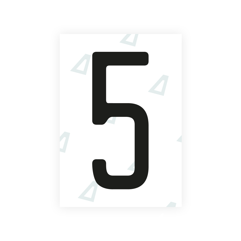 Alite Nanofilm for US (Utah 2023 - Square) license plates - Symbol "5"