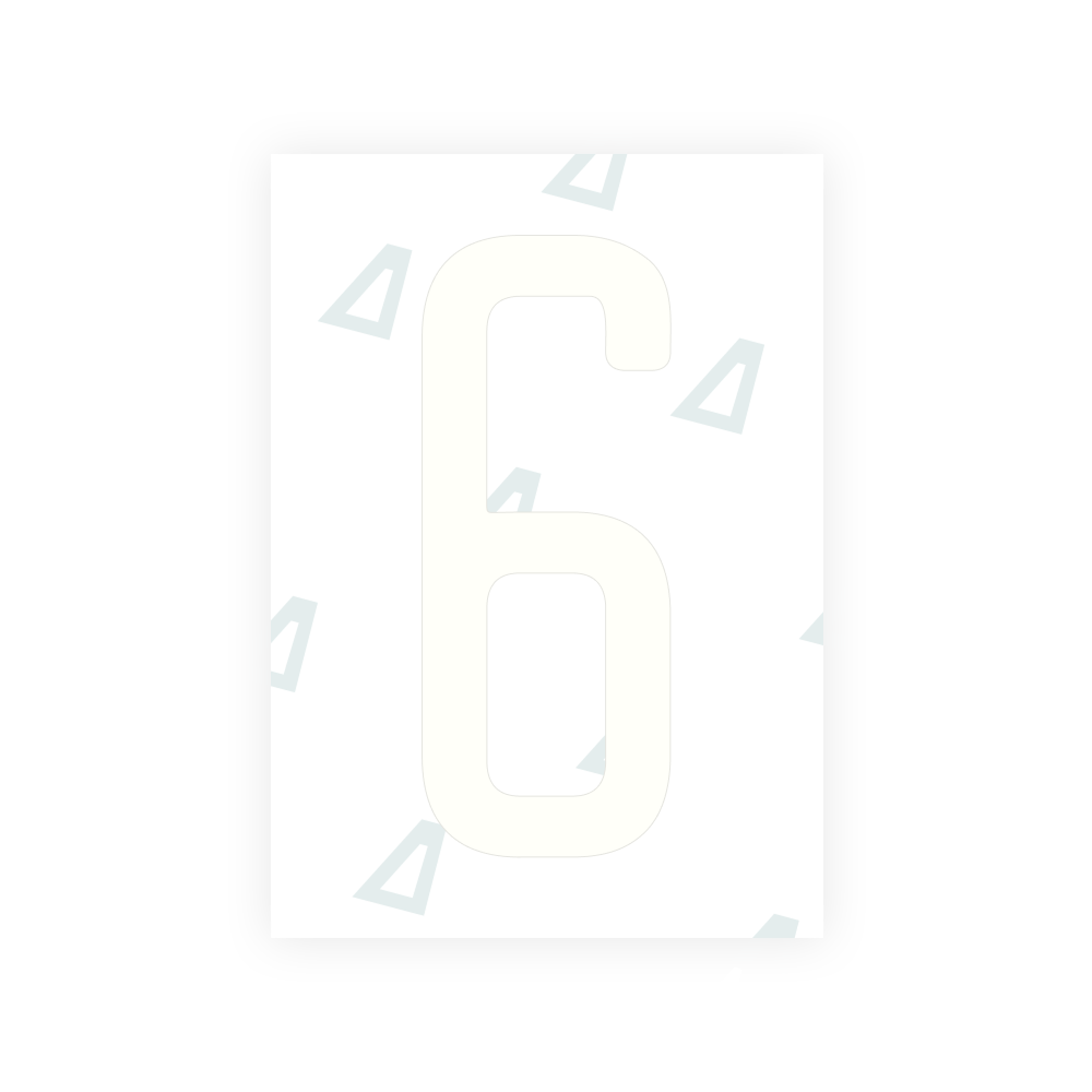 Alite Nanofilm for US (Utah 2023 - Square) license plates - Symbol "6"