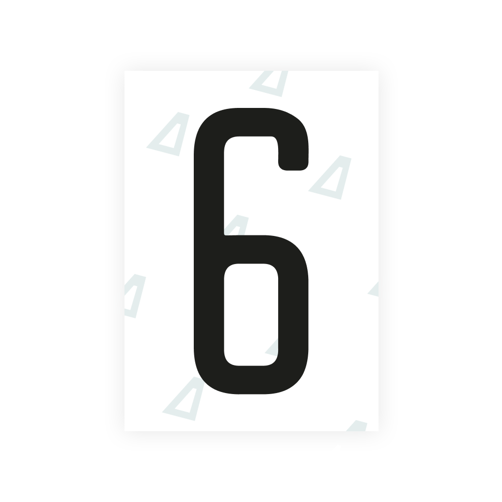 Alite Nanofilm for US (Utah 2023 - Square) license plates - Symbol "6"