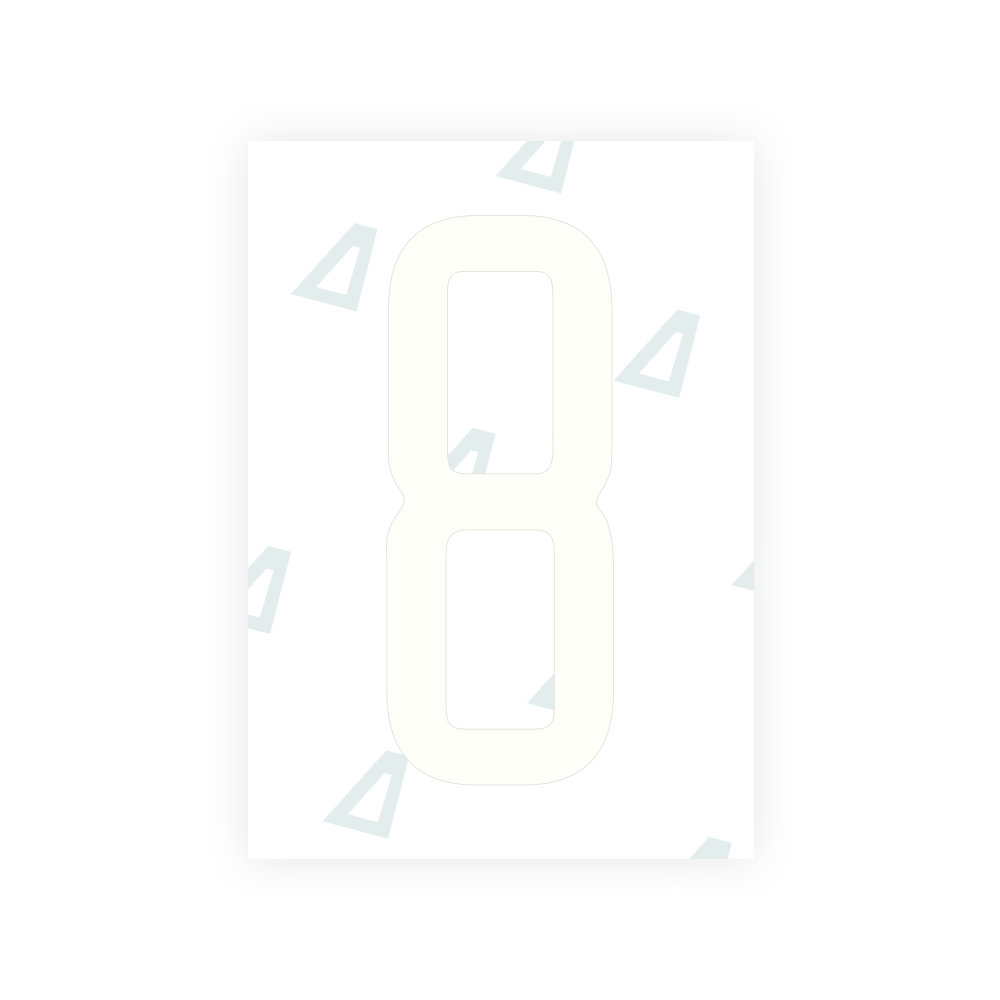 Alite Nanofilm for US (Utah 2023 - Square) license plates - Symbol "8"