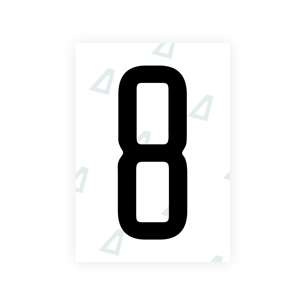 Alite Nanofilm for US (Utah 2023 - Square) license plates - Symbol "8"