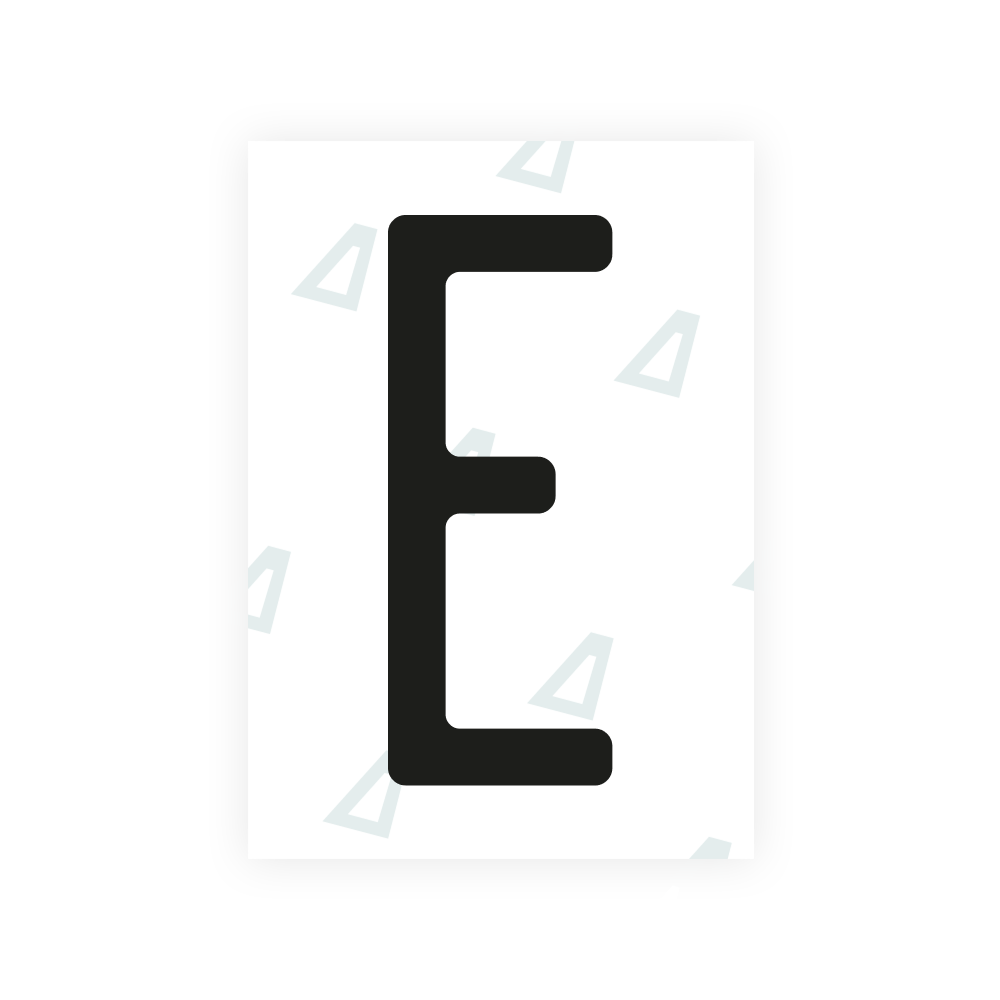 Alite Nanofilm für Kfz-Kennzeichen aus den Vereinigten Staaten (Utah 2023 - Quadratisch) – Symbol "E"