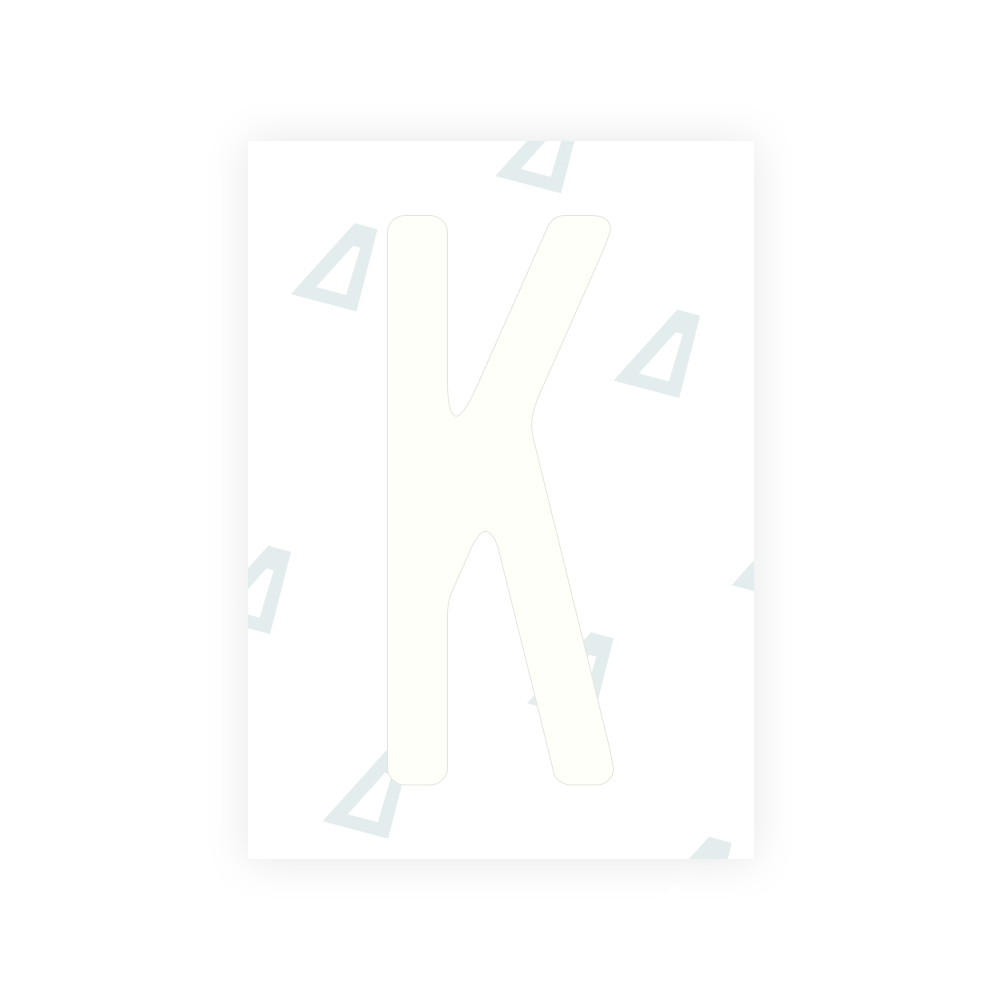 Alite Nanofilm for US (Utah 2023 - Square) license plates - Symbol "K"