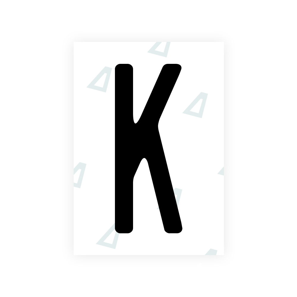 Alite Nanofilm for US (Utah 2023 - Square) license plates - Symbol "K"