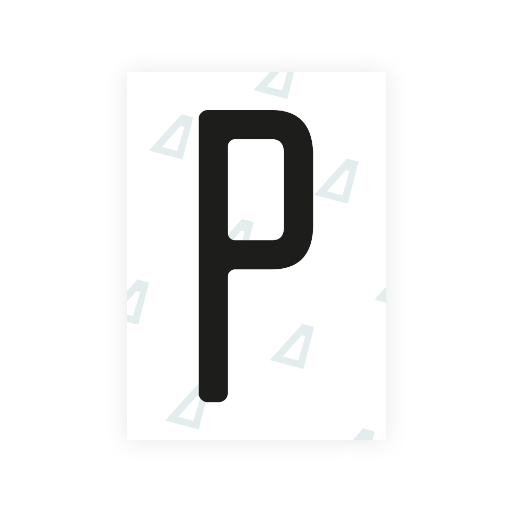 Alite Nanofilm for US (Utah 2023 - Square) license plates - Symbol "P"