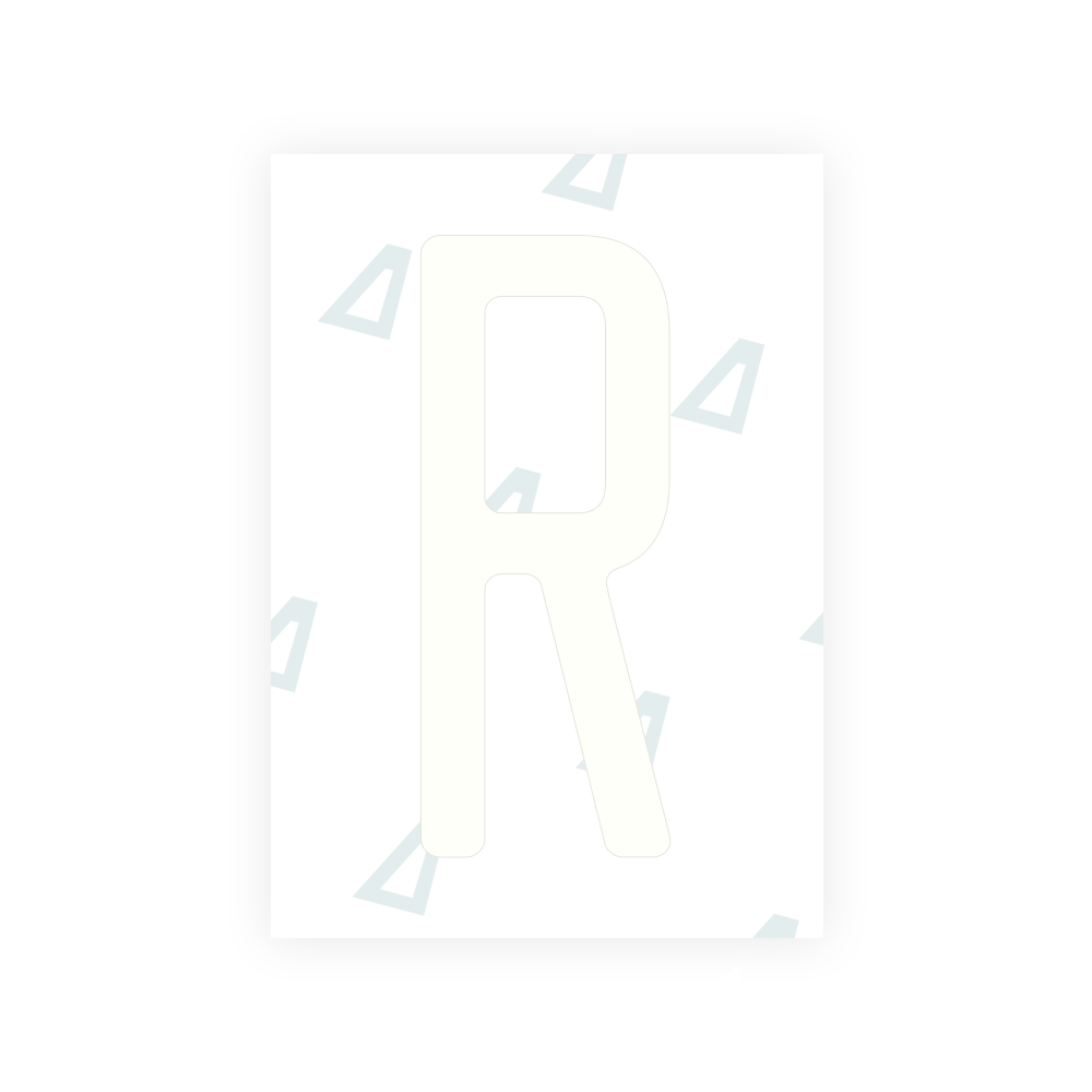 Alite Nanofilm for US (Utah 2023 - Square) license plates - Symbol "R"